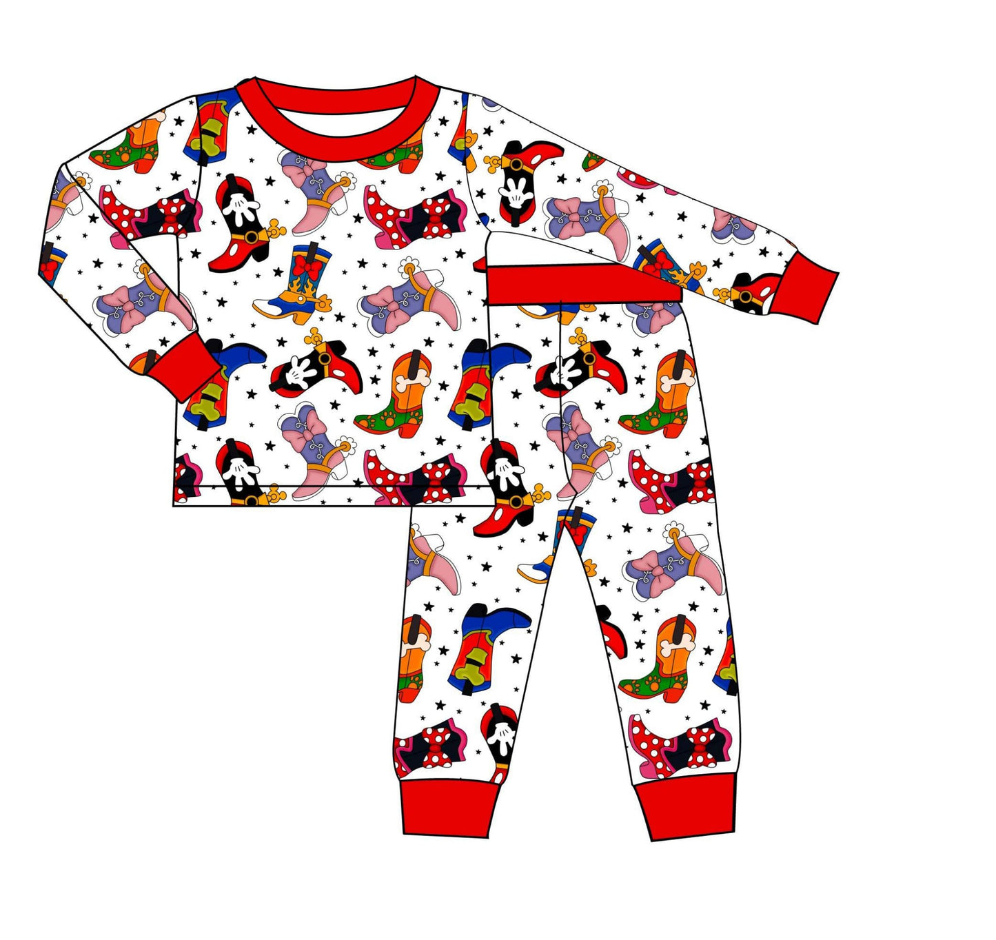 Character Cowgirl Bamboo Long Sleeve/Pant Set