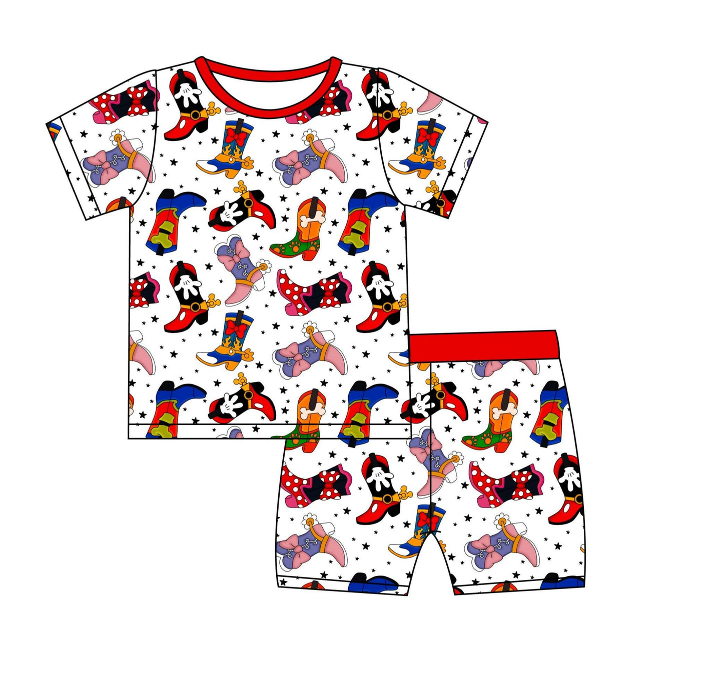 Character Cowgirl Bamboo Short Set