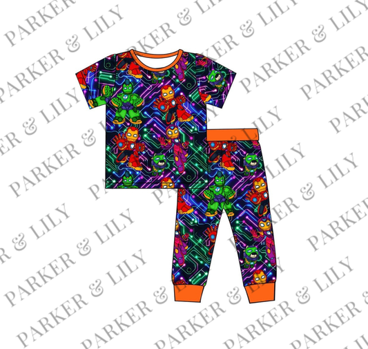 The Awesome Friends Bamboo Short Sleeve/Pant Set