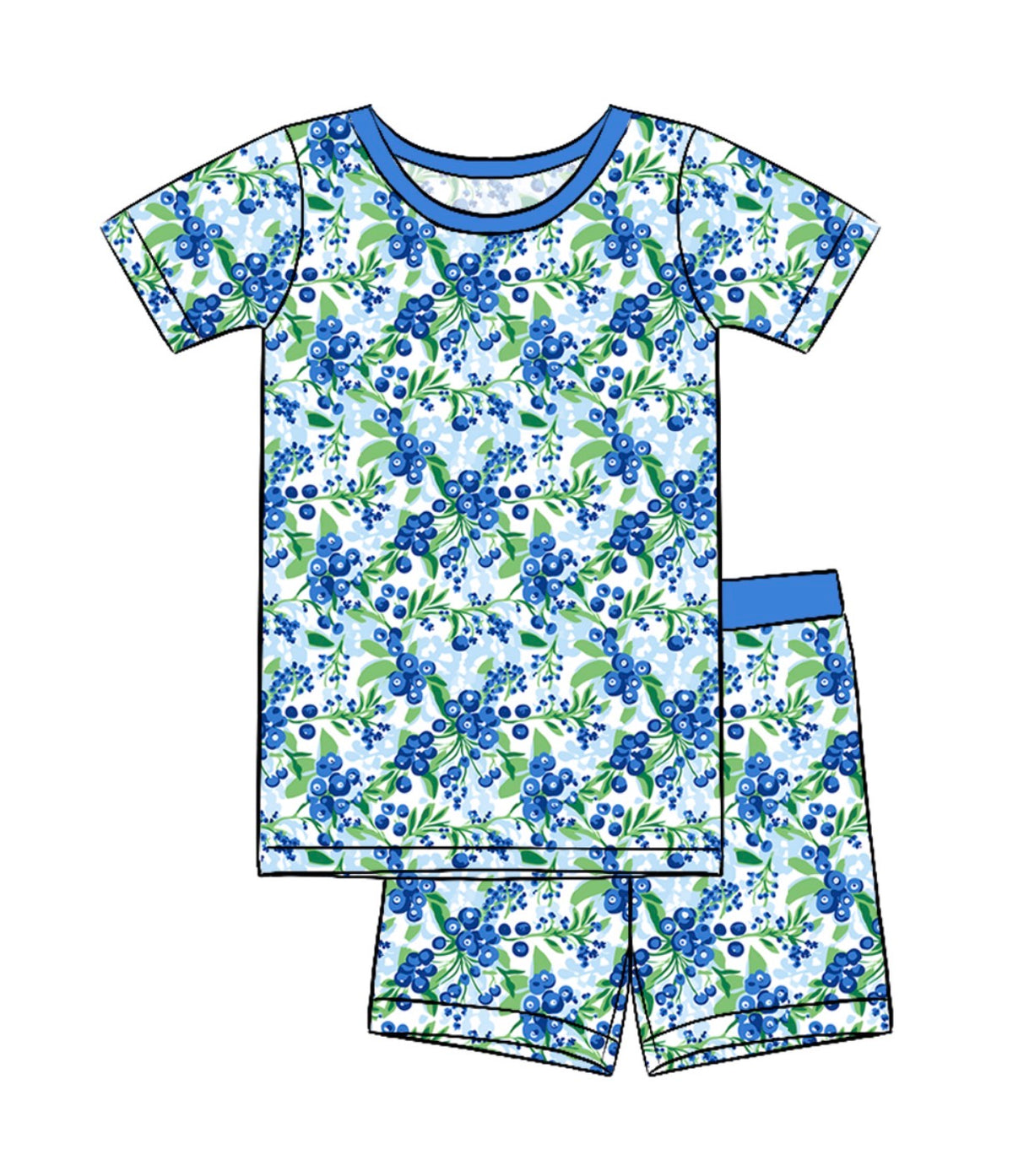 Blueberries Short Set